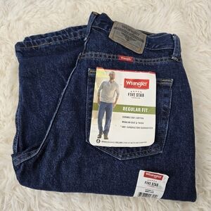 Wrangler Men's Regular Fit Jeans - Dark Blue 29 X 30